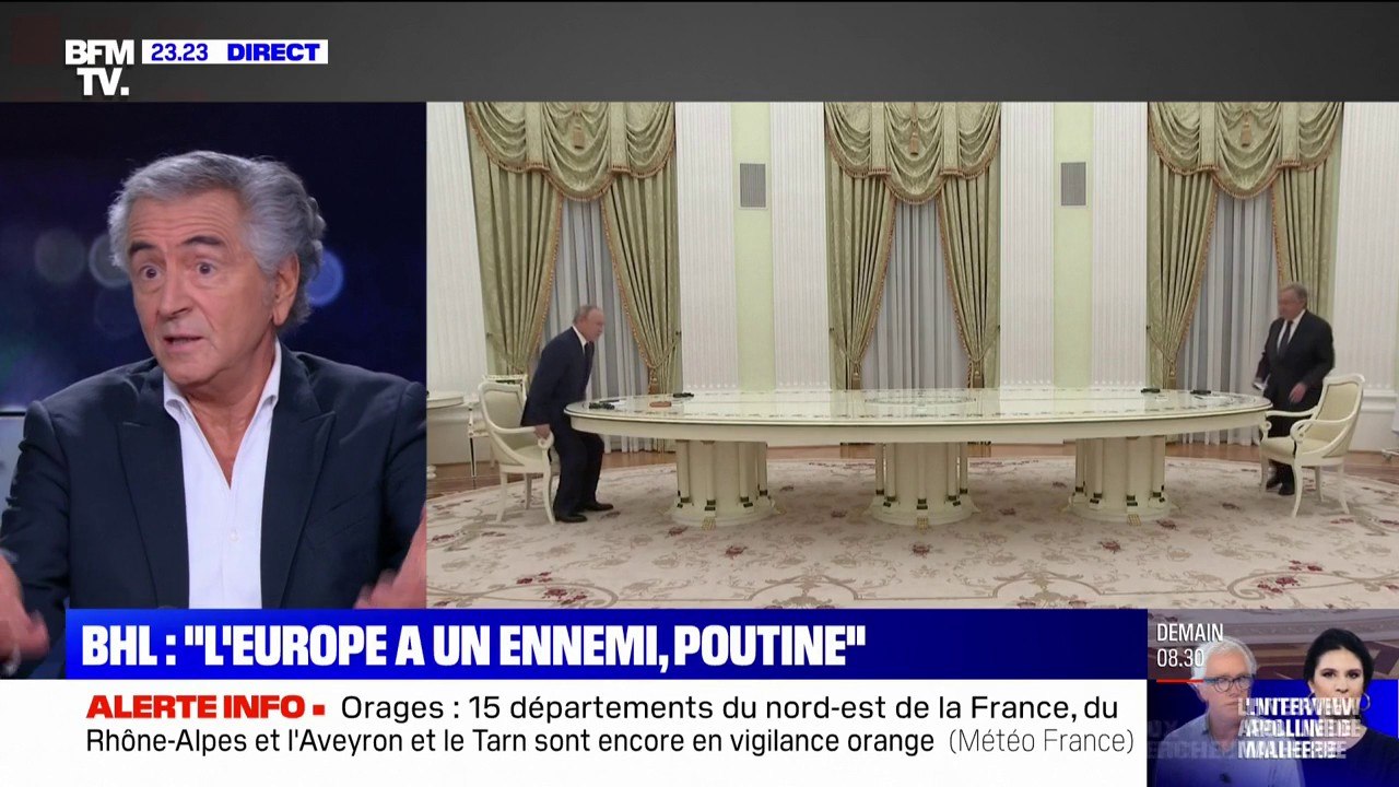 Bernard-Henri Lévy: "Vladimir Poutine est l'ennemi de l'Europe, très profondément"
