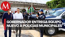 Entregan equipamiento y patrullas a policías en Chiapas