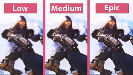 Overwatch - Niedrige, mittlere und sehr hohe Details im Grafikvergleich
