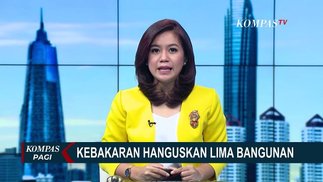 Diduga Api Berasal dari Korsleting yang Menyambar Tabung Gas, 5 Bangunan di Bekasi Hangus Terbakar