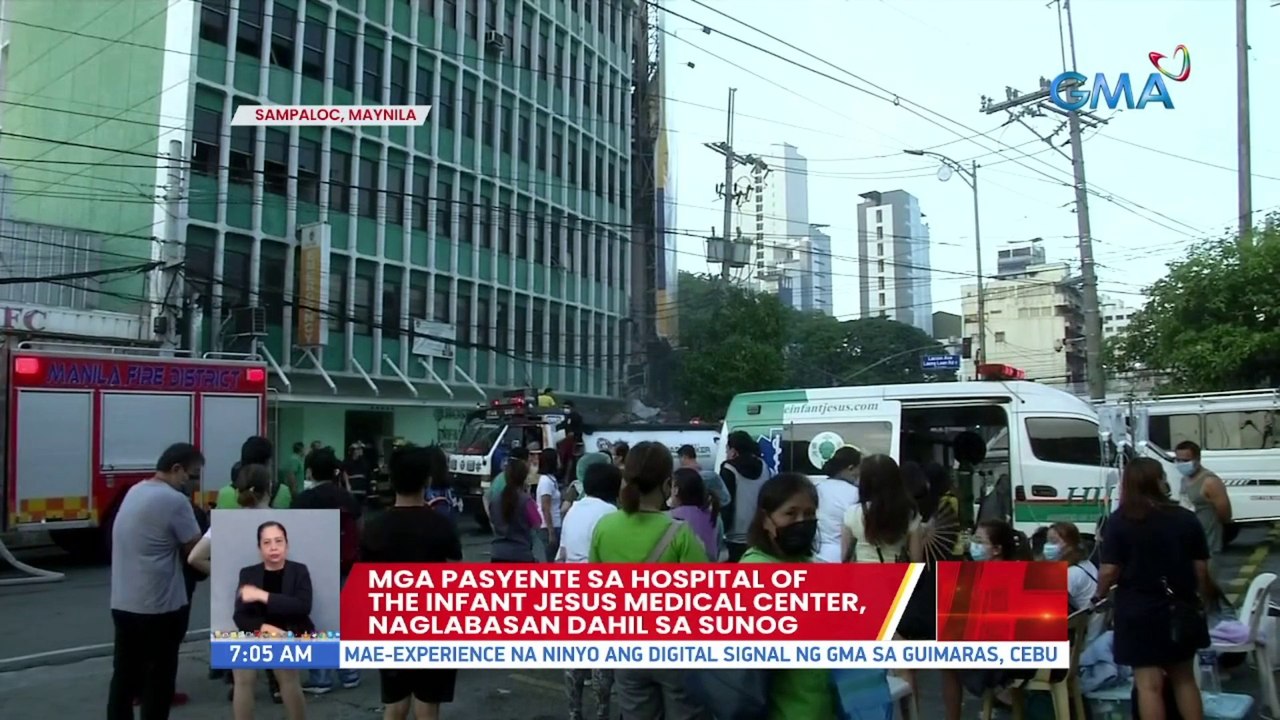 Sunog sa Hospital of the Infant Jesus Medical Center, kontrolado na | UB