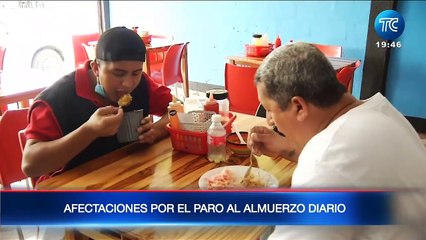 Video herunterladen: Ecuador: Afectaciones por el paro al almuerzo diario