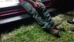 Homem de 43 anos é atendido pelo Siate no Bairro Floresta, em Cascavel