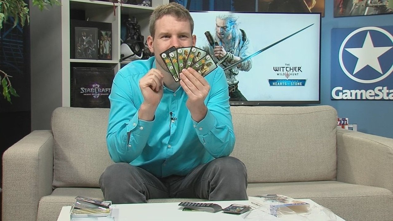 Unboxing: Witcher 3: Hearts of Stone - Download-Codes allein, mag der Handel nicht.