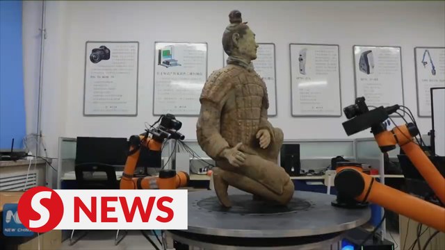 Newly developed robots applied to preserve cultural relics in NW China