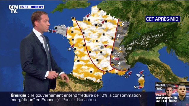 Encore des orages à l'Est prévus ce vendredi