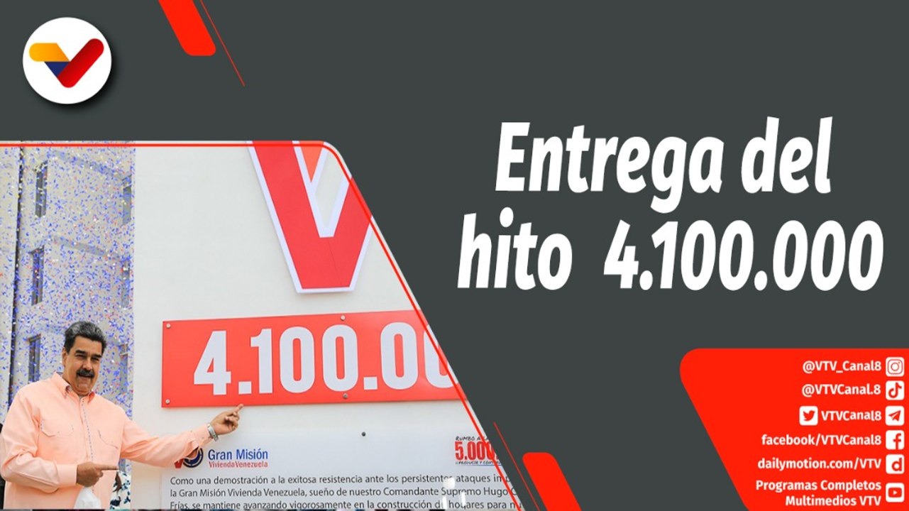Zurda Konducta | Celebramos la entrega del hito 4.100.000 logro que enaltece el nombre de la Patria Bolivariana