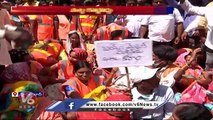 GHMC Sanitation Workers Dharna Over Salary Problems _ V6 News