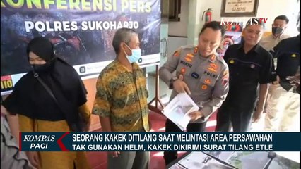 Tak Gunakan Helm Saat Melintasi Area Persawahan, Kakek Asal Sukoharjo Dikirimi Surat Tilang ETLE
