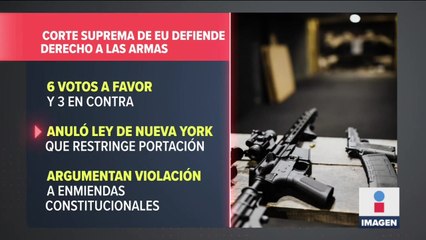 Corte Suprema de EU defiende derecho a las armas