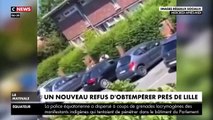 Les images choc d'un automobiliste qui refuse d'obtempérer à Hem, dans la métropole de Lille et renverse les policiers qui partent à sa poursuite