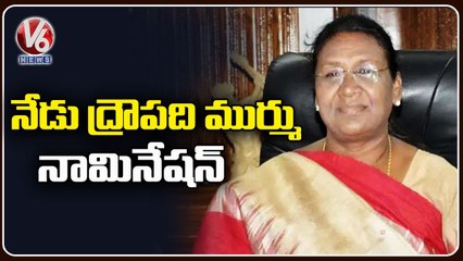 NDA President Candidate Draupadi Murmu To File Nomination Today _ PM Modi , JP Nadda _ V6 News