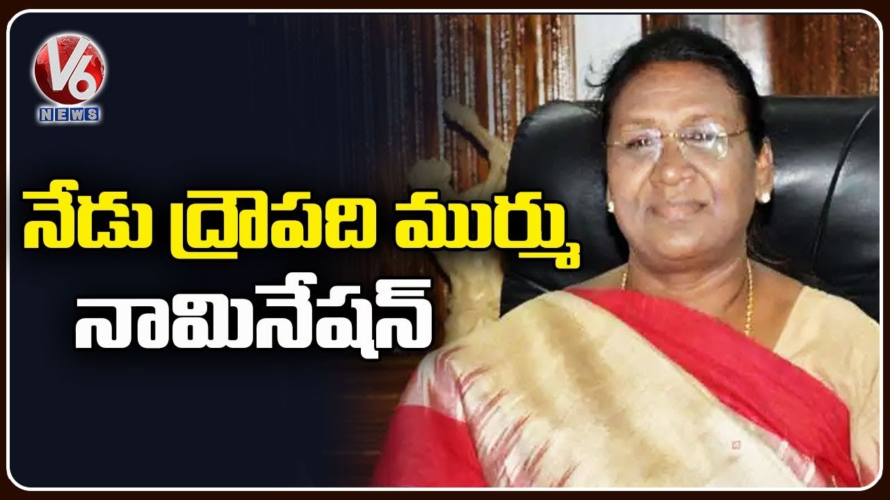 NDA President Candidate Draupadi Murmu To File Nomination Today _ PM Modi , JP Nadda _ V6 News