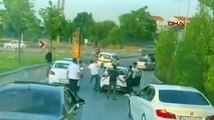 Sancaktepe’de trafikte tekmeli kemerli kavga