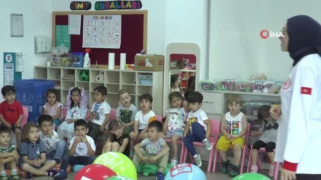 Anaokulu öğrencileri 'Acil Çağrı' konusunda bilgilendirildi
