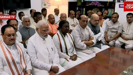Draupadi Murmu files papers for presidential elections in presence of PM Modi, top BJP leaders