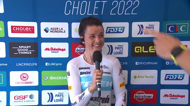 Championnats de France 2022 - CLM - Audrey Cordon-Ragot : C'est un cri de soulagement à l'arrivée