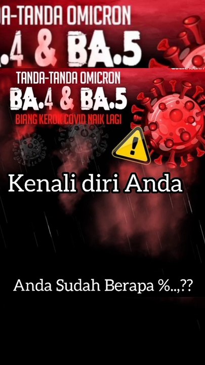 Waspada Omicron Subvarian BA.4 dan BA.5 Telah Muncul di INDONESIA