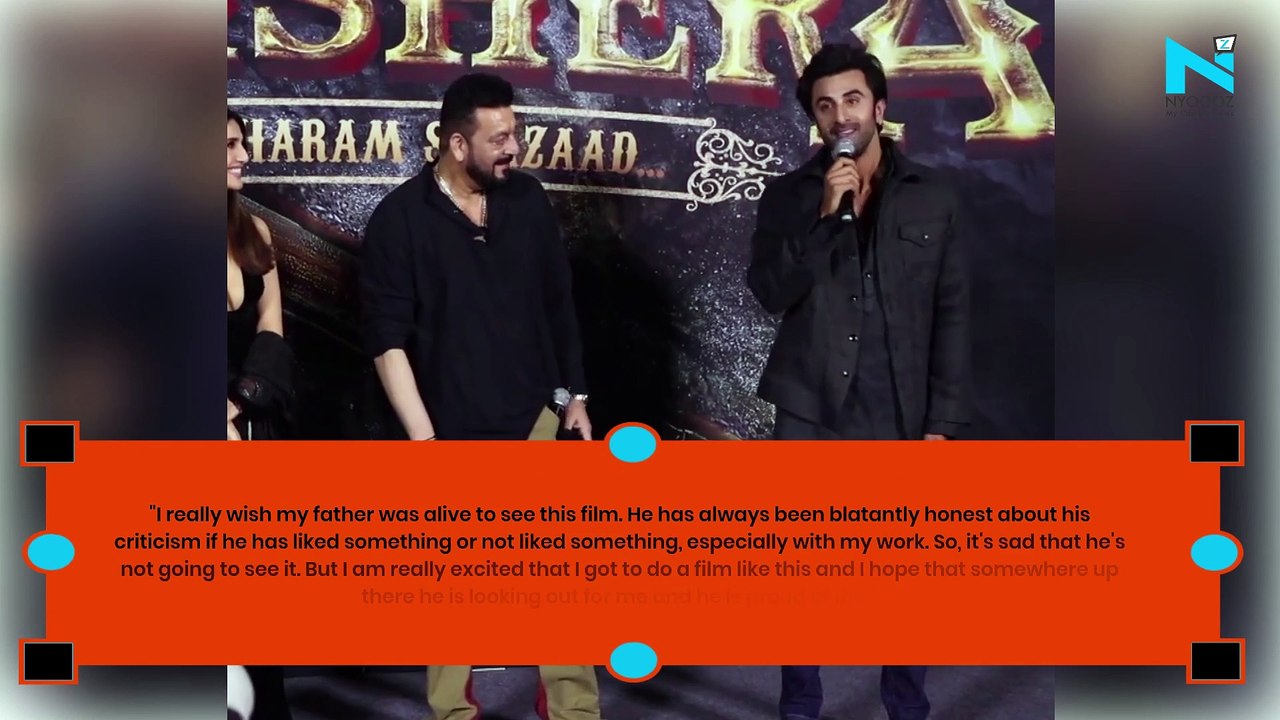 "I Hope he is proud of me": Ranbir wishes his dad Rishi Kapoor was alive to watch Shamshera