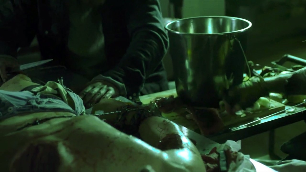 Cannibals Cooking A Man Thriller Scene