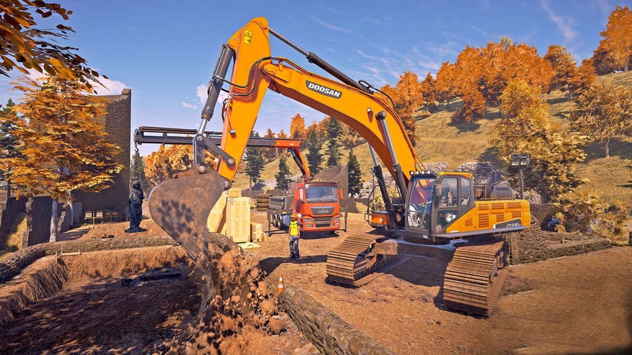 Der Bau-Simulator kehrt zurück: 2022 geht's wieder allein oder im Koop auf die Baustelle