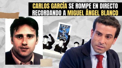 Carlos García (PP) se rompe en directo recordando a Miguel Ángel Blanco