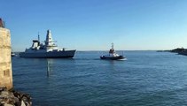 HMS Dauntless makes her triumphant return to Portsmouth