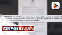 Special non-working holiday, idineklara sa Maynila sa June 30, araw ng inagurasyon ni President-elect BBM