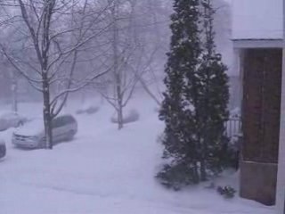 Snow storm in Montreal March 8th, 2008