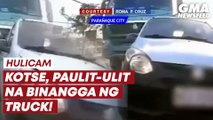 Kotse, paulit-ulit na binangga ng truck! | GMA News Feed
