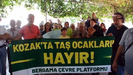 Bergama'da mermer ocağı halk katılım toplantısı, köylülerin tepkisi üzerine yapılmadı