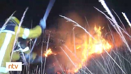 Un incendio iniciado por adolescentes consumió parte de las serranías de Villa Pagador