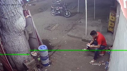 शराब दुकानदार का हाथ तलवार से काटा, video में देखें पूरा मामला