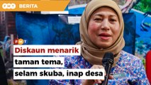 Segmen taman tema, selam skuba dan inap desa tawar diskaun menarik