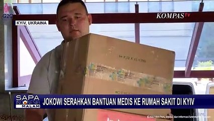 Jokowi dan Ibu Iriana Sempatkan Beri Bantuan Medis ke Rumah Sakit di Kyiv