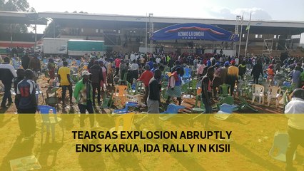 Teargas explosion abruptly ends Karua, Ida rally in Kisii