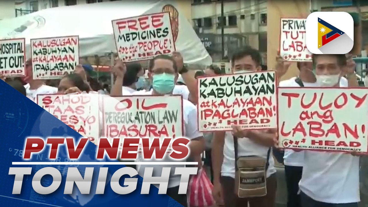 Protest action held in Plaza Miranda by anti-BBM demonstrators