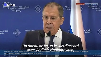 Un "rideau de fer" s'abat entre la Russie et l'Occident (Lavrov)