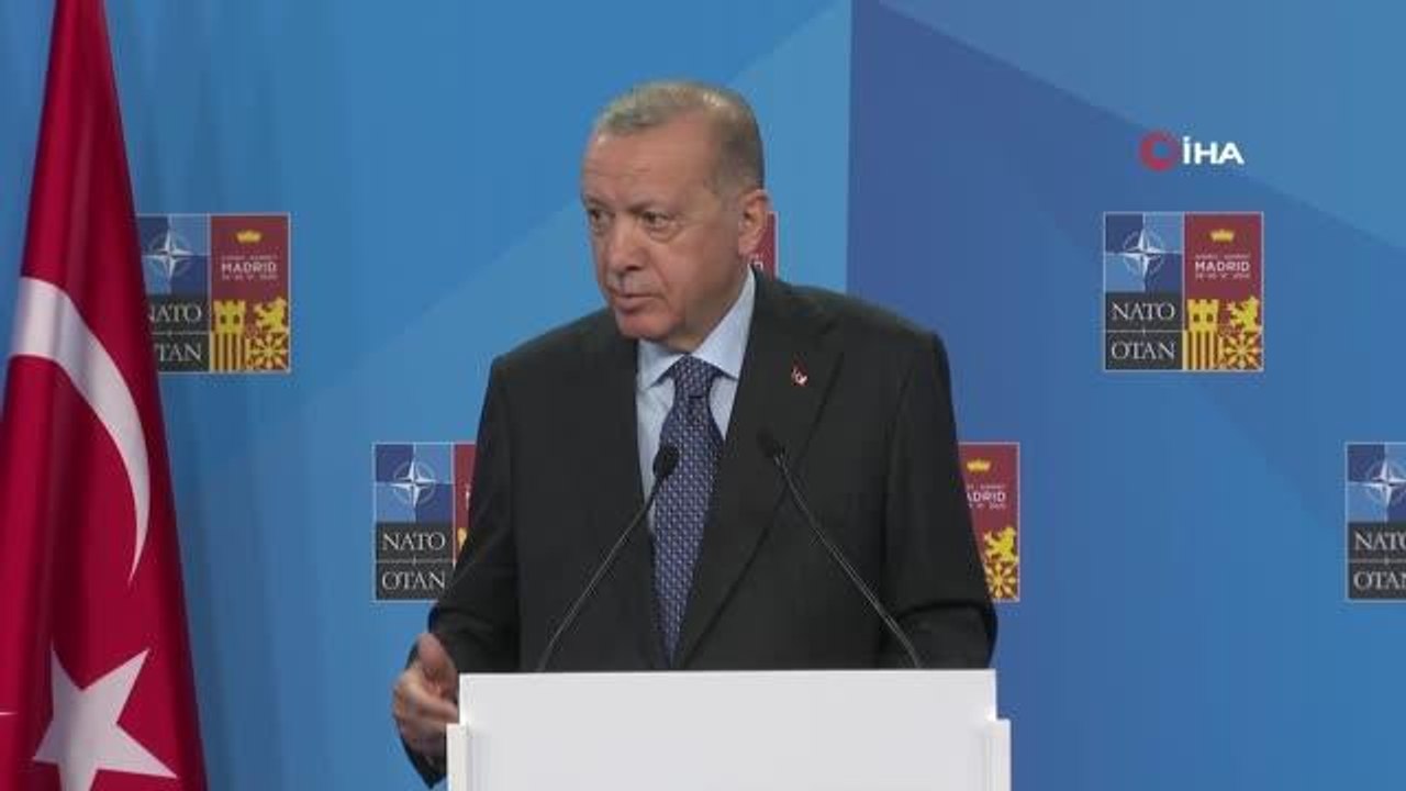 Son dakika haber: Cumhurbaşkanı Erdoğan, "(İsveç'in teröristleri iadesi) İsveç, metne göre ele alacaktır, verecektir, vermeyecektir.