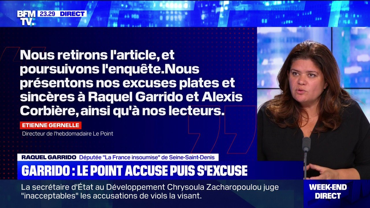 Fausses accusations contre Garrido et Corbière: la députée annonce avoir porté plainte contre Le Point et son journaliste