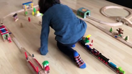 Train-mad Sami Sementilli announces the next train on the London Underground