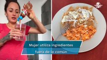 Española reinventa receta de chilaquiles y genera indignación
