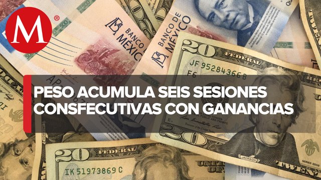 Peso cierra semana con ganancias tras alza de tasas del Banxico