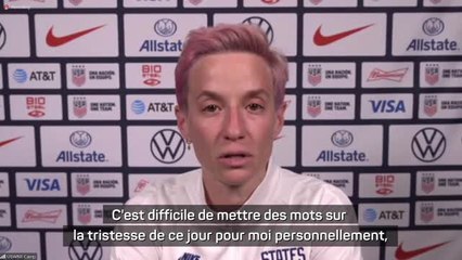 États-Unis (F) - Une Rapinoe remontée réagit au droit à l’avortement révoqué aux USA : "Difficile de mettre des mots"