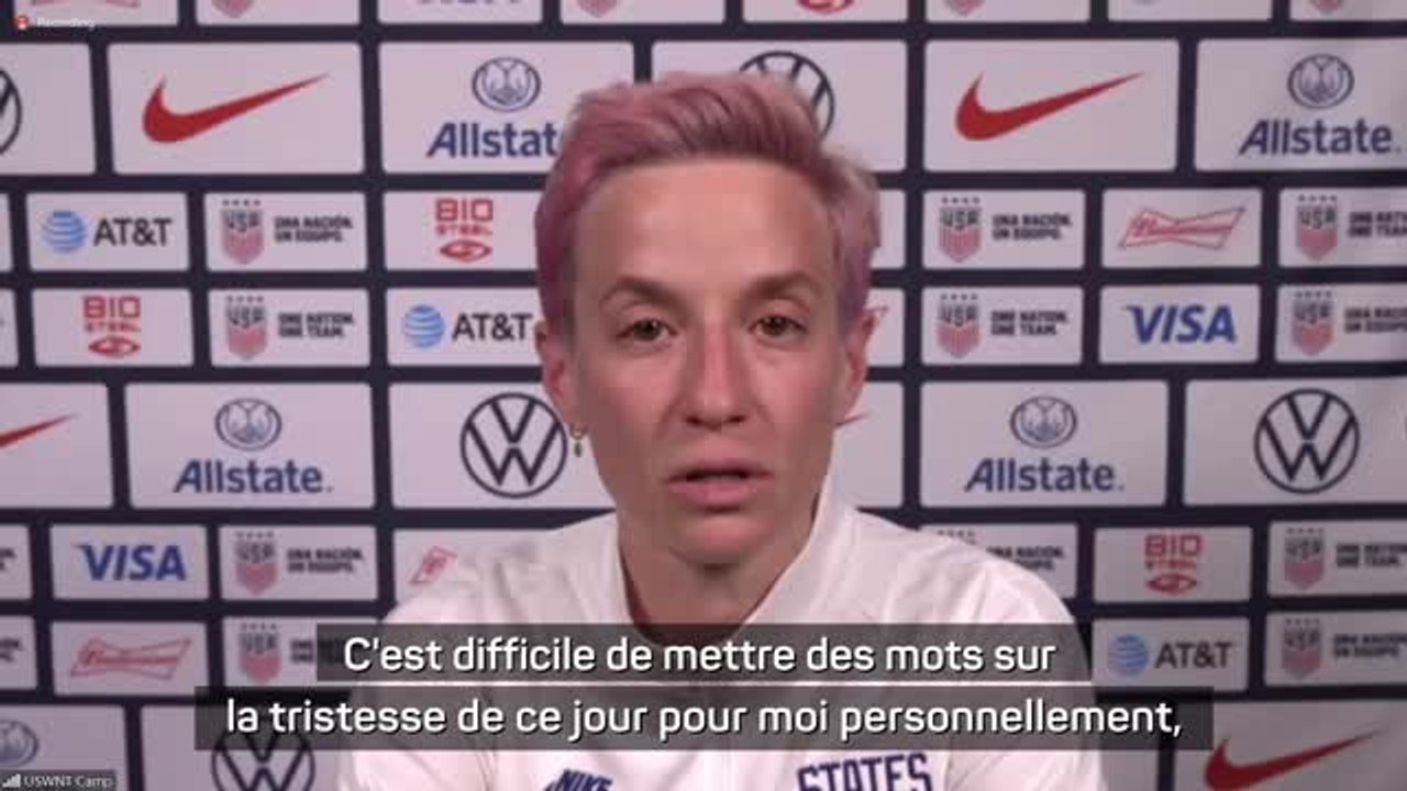 États-Unis (F) - Une Rapinoe remontée réagit au droit à l’avortement révoqué aux USA : "Difficile de mettre des mots"