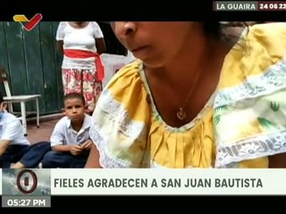 Devotos de San Juan Bautista realizan actos culturales en las principales parroquias de La Guaira