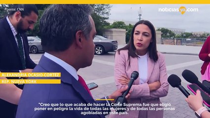 La representante Alexandria Ocasio-Cortez da su opinión sobre Roe V Wade.