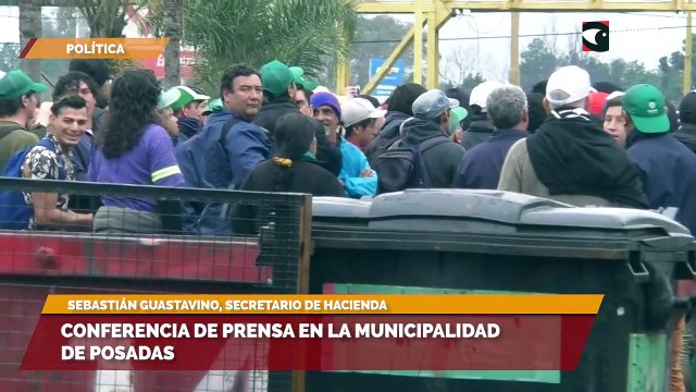 Conferencia de prensa en la Municipalidad de Posadas
