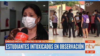 Estudiantes intoxicados se encuentran en observación