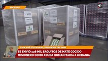 Se envió 128 mil saquitos de mate cocido misionero como ayuda humanitaria a Ucrania